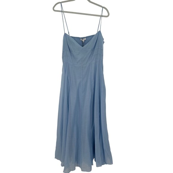 Gianni Bini caelynn Bell Womens Light Blue Deirdre Dress Size 12 midi New $189 - Picture 3 of 8